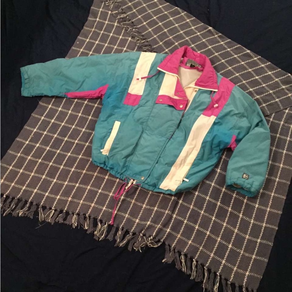 80s Vintage INSIDE EDGE Ski Jacket; Size WMNS L!